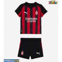 AC Milan Strahinja Pavlovic #31 Heimtrikotsatz Kinder 2025-26 Kurzarm (+ Kurze Hosen)